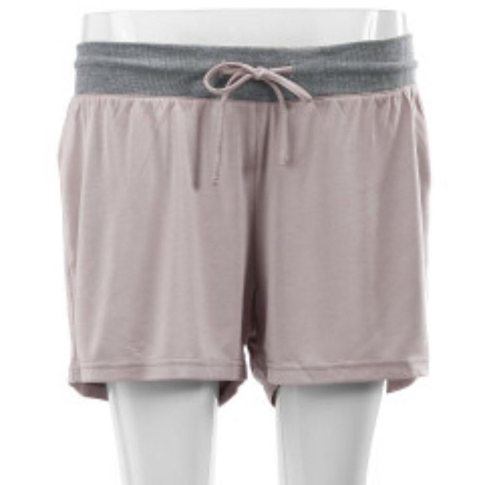 NWT Demdaco Comfort Apparel Bamboo Sleep Lounge Shorts Blush
